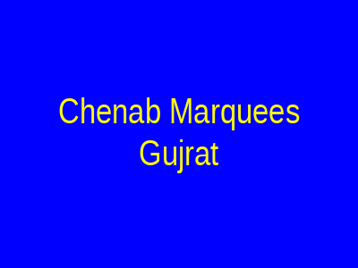 Chenab Marquees Gujrat