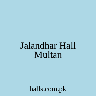 Jalandhar Hall Multan