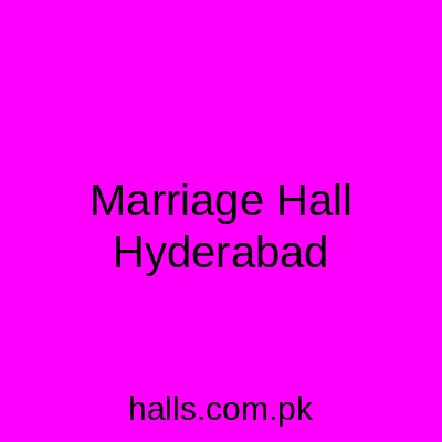 Marriage Hall Hyderabad