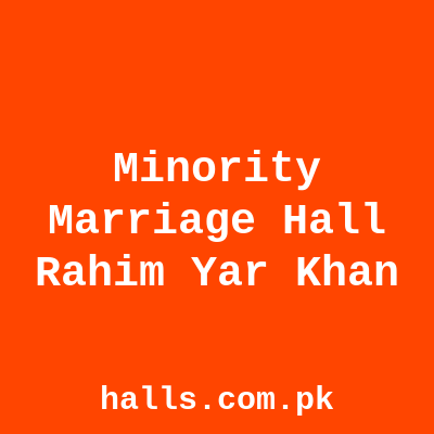Minority Marriage Hall Rahim Yar Khan