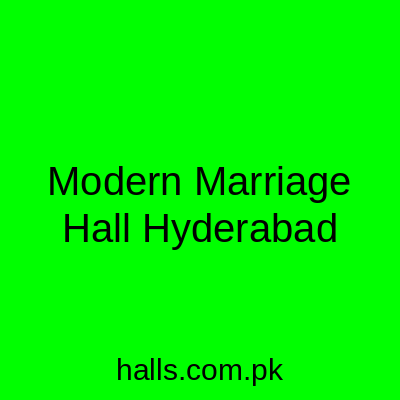 Modern Marriage Hall Hyderabad
