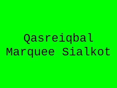 Qasr-e-Iqbal Marquee Sialkot