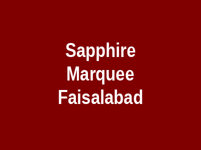 Sapphire Marquee Faisalabad